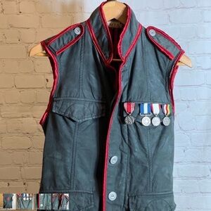 ❤️ VINTAGE Military-Inspired Blue VEST